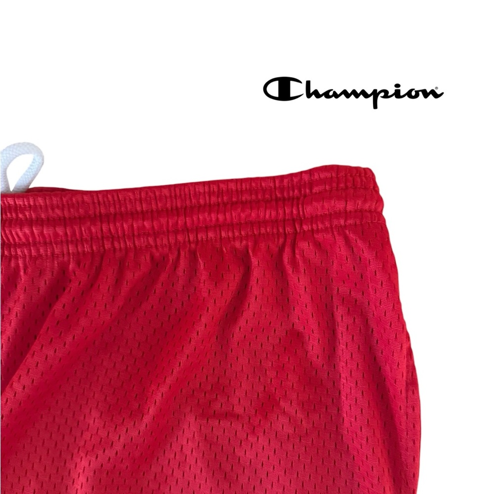 Champion EUC Men’s Mesh Drawstring Shorts Red XL